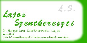 lajos szentkereszti business card